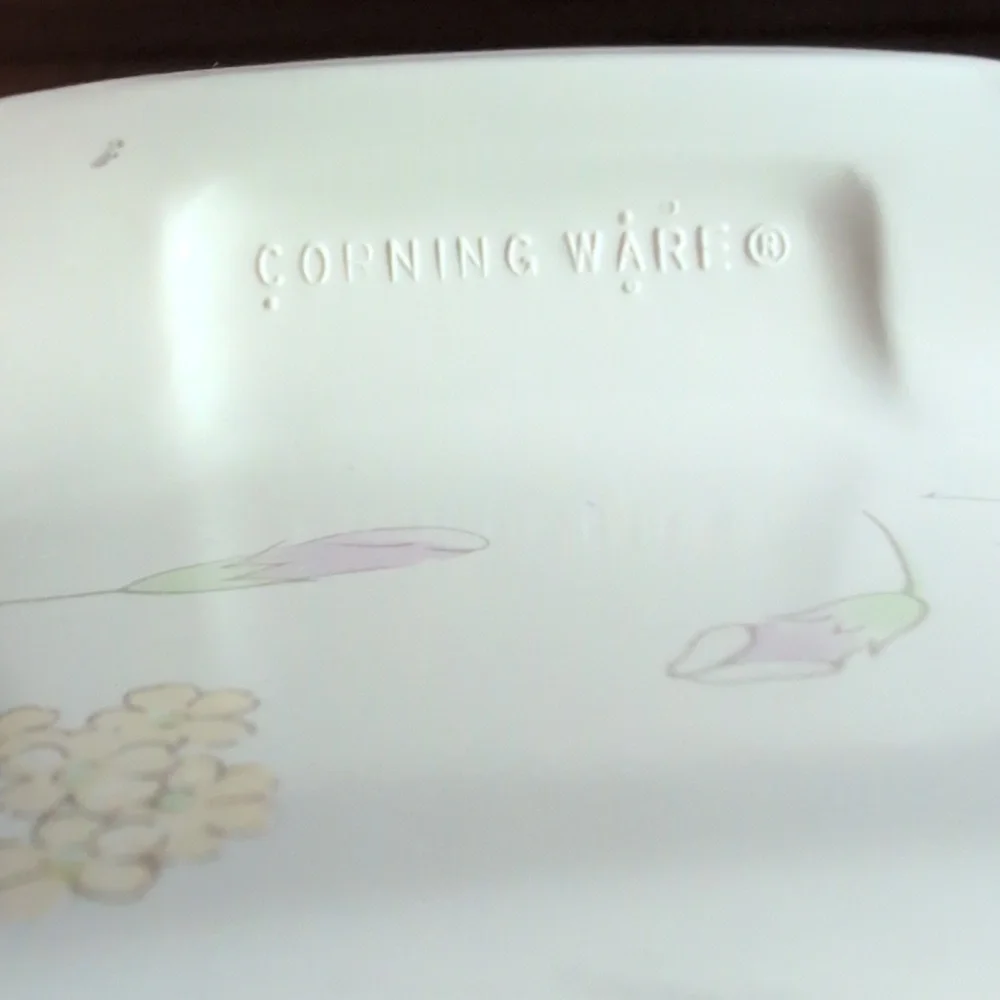 Vintage Corning Ware Pastel Bouquet 2 Quart Casserole Dish A-2-B